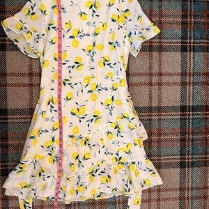 Floral Lemon Print Dress - banana republic NWT